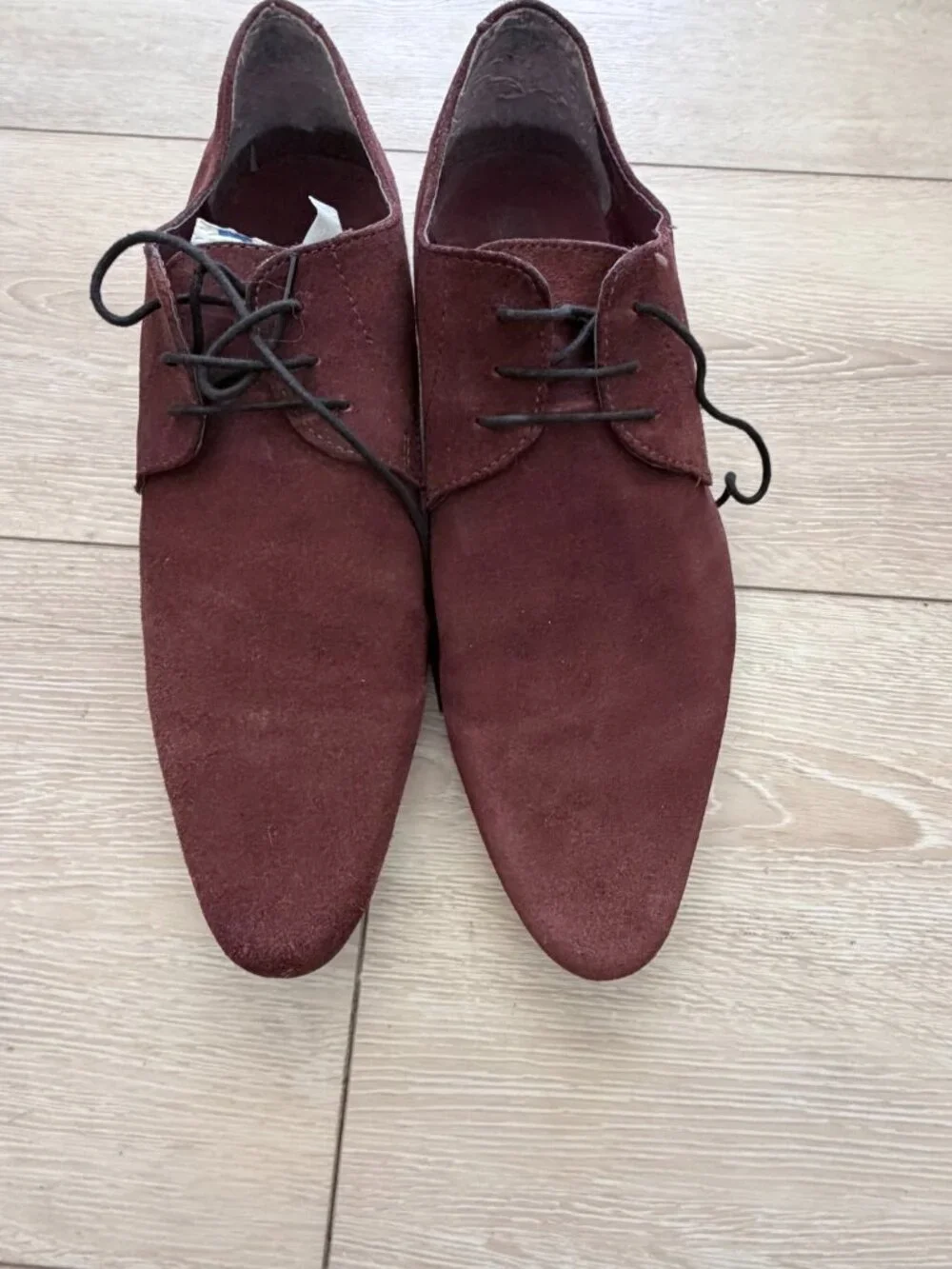 ASOS Burgundy Suede Dress Shoes Size 10.5